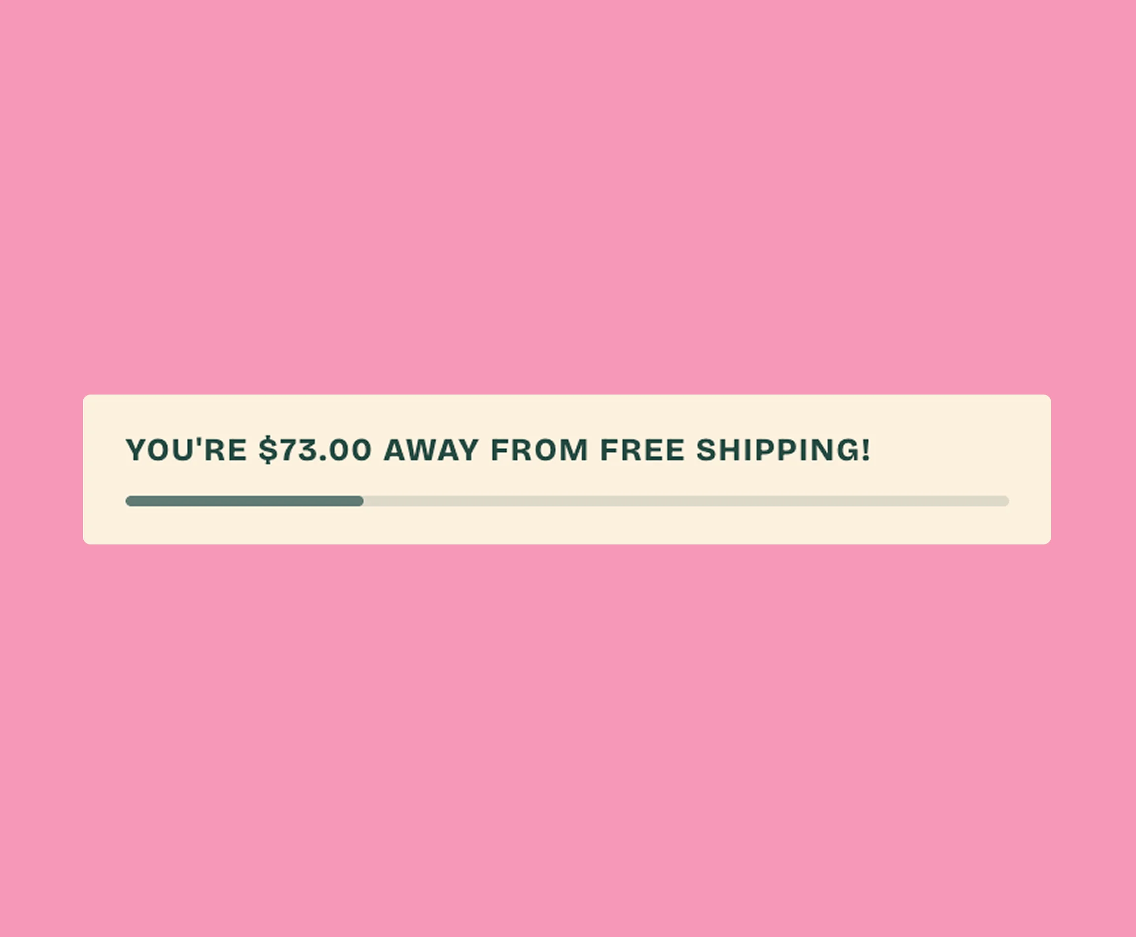 Free Shipping Progress