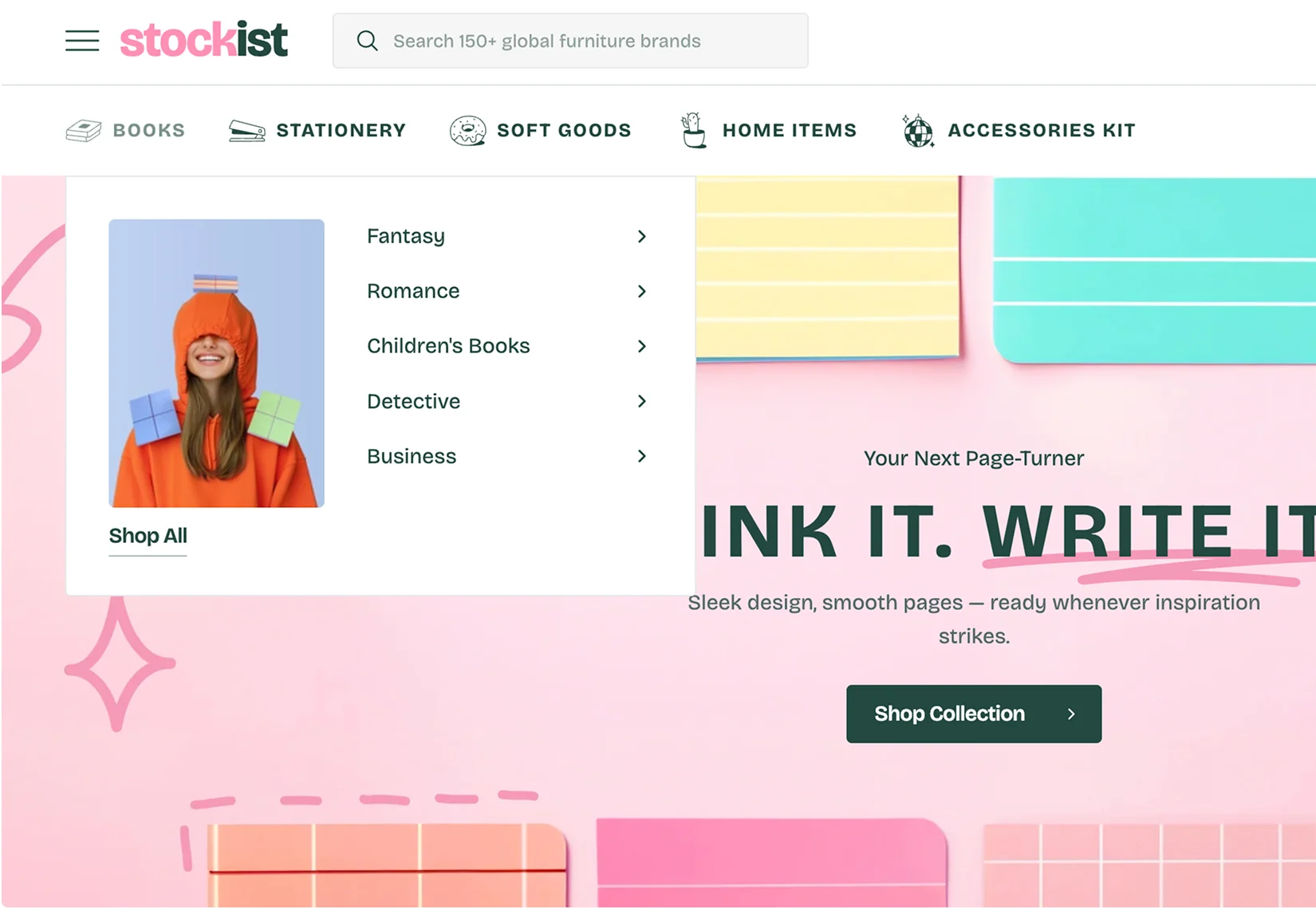 Mega Menu with Submenus & Banner