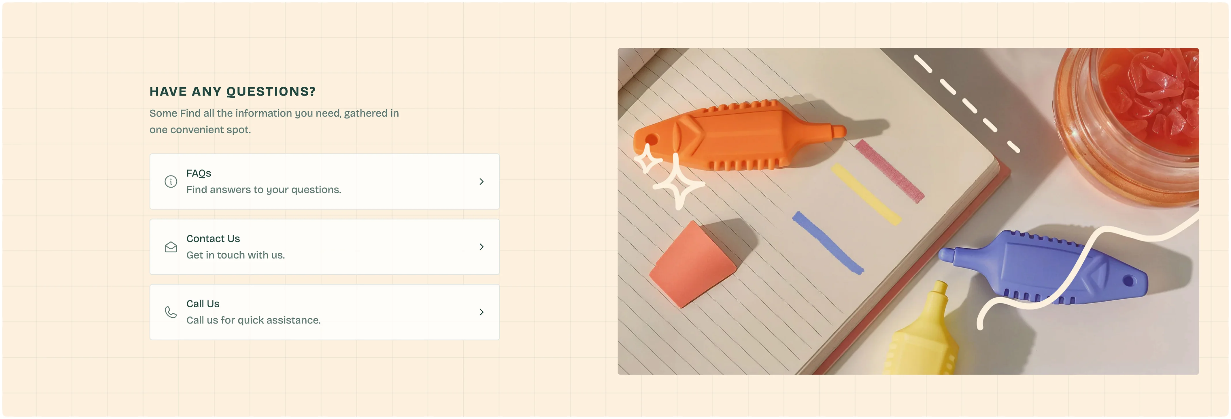 Tabbed Content with Modal Visuals
