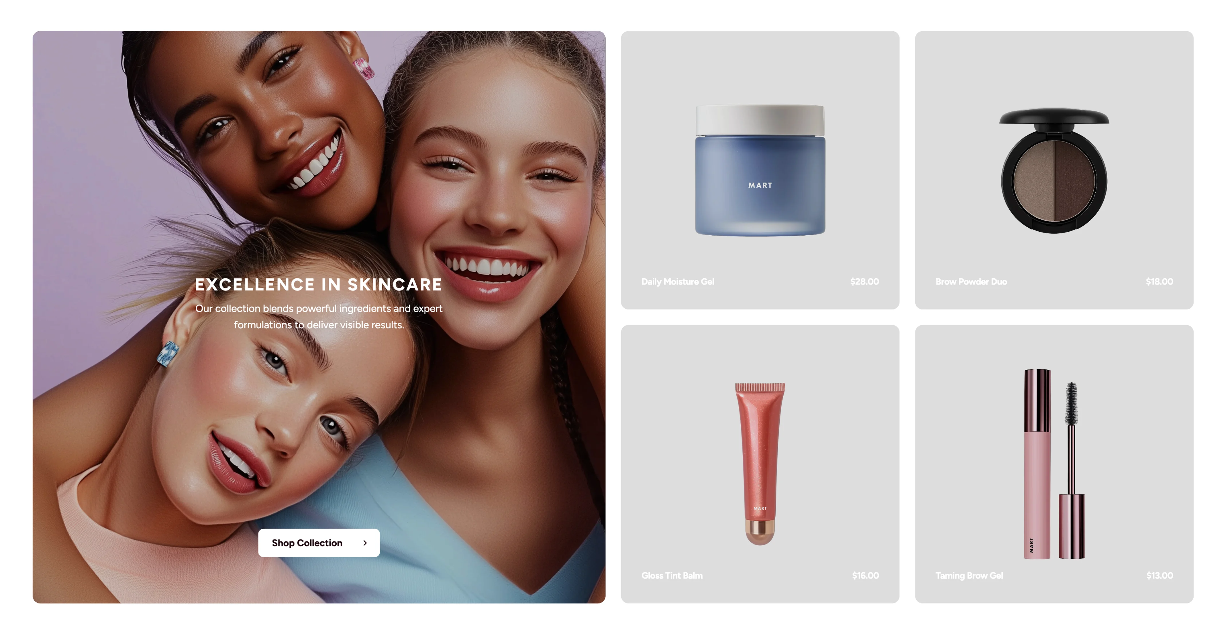 Banner & Product Combo Layout