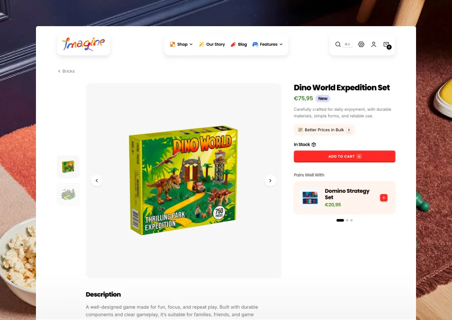 Extensive Product Page